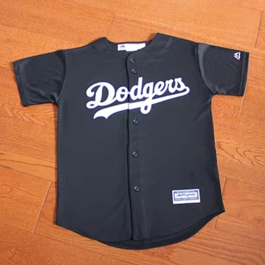 Black dodgers baseball shop jersey