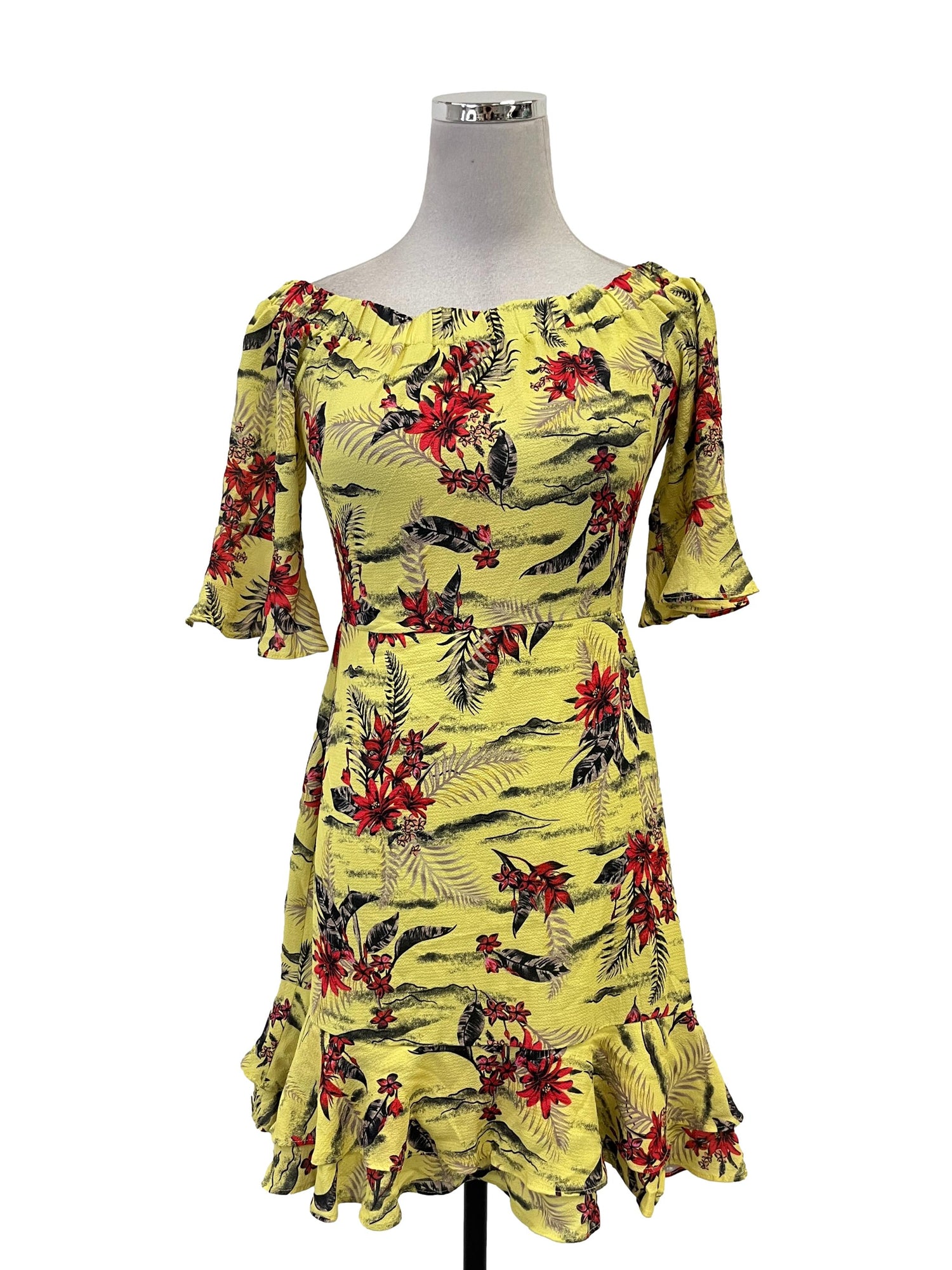 Dotti Banana Yellow Tropical Dress Women s Fashion Dresses
