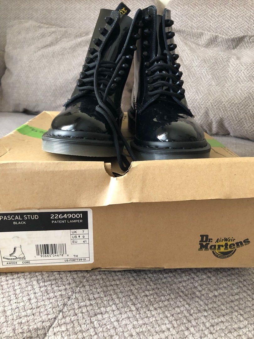 Dr. Martens 22649001 Pascal Studded 8 Hole Boots Black Women s Fashion Footwear Boots on Carousell