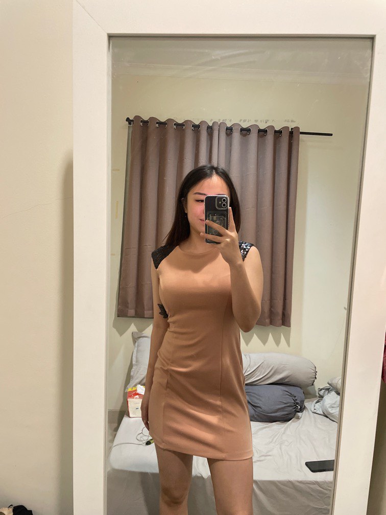 Dress forever 21 Fesyen Wanita Pakaian Wanita Gaun Rok di
