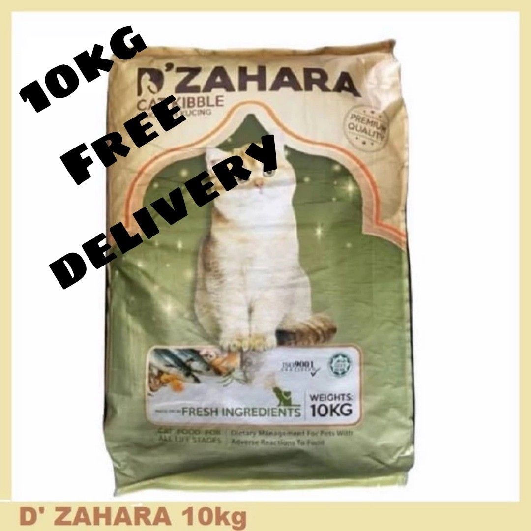 D'ZAHARA Halal Cat Food 10kg, Pet Supplies, Pet Food on Carousell