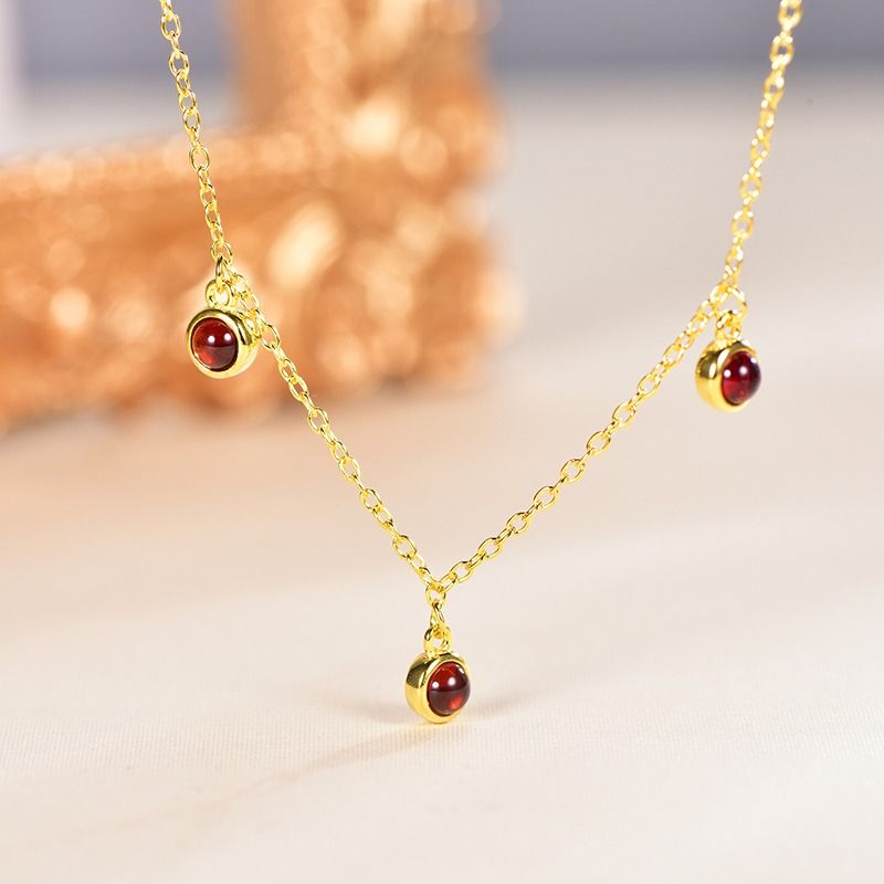 Red discount bubble necklace