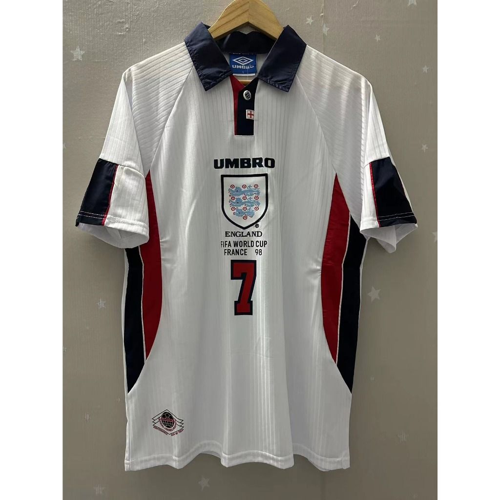 Retro Jersey 98 World Cup England Shirt England 1998 World Cup