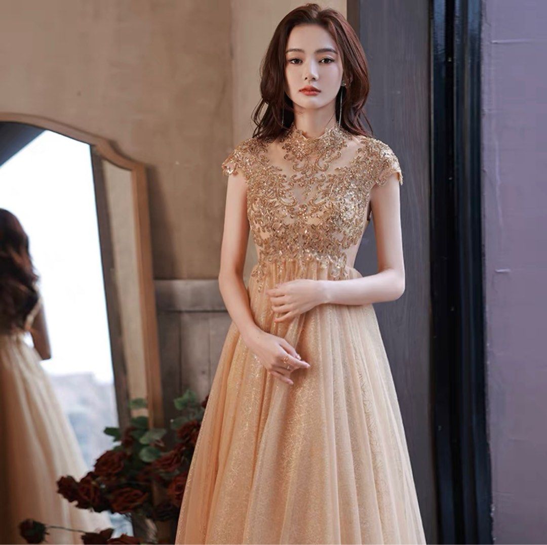 Gold cheap occasion dresses