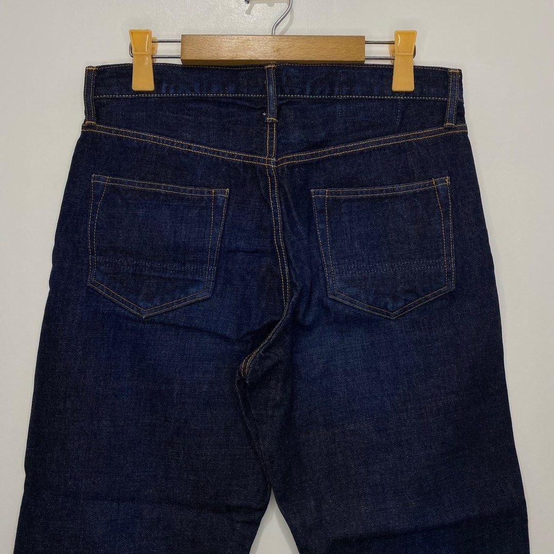 FDMTL Classic Straight Selvedge Jeans (Category: Jeans) located in Tanauan. Submitted by flexingthriftsph (Listing ID 1274302316, Image 2). Description: FDMTL Classic Straight Selvedge Jeans Size 30 x 30 on tag Waistline - 32 (16) inches Thigh - 11.5 inches Knee - 9.5 inches Leg Open - 8 inches Outseam - 37 inches Inseam - 26 inches Front rise - 11 inches Back rise - 14 inches Altered length, still in excellent condition -2,000.00.