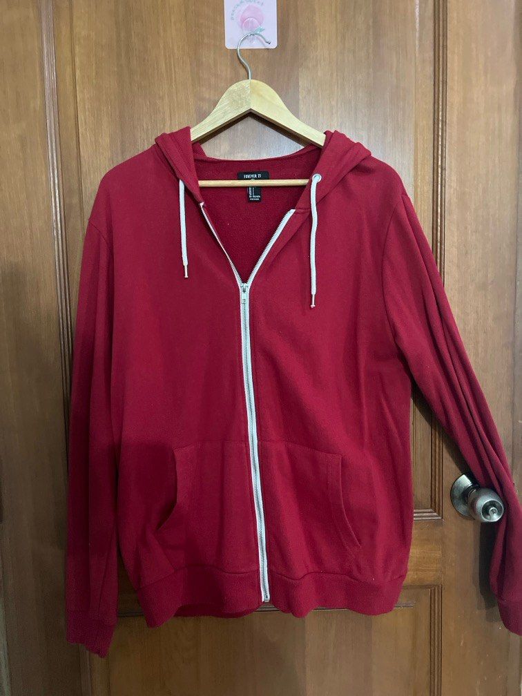 Forever 21 Red Hoodie Jacket