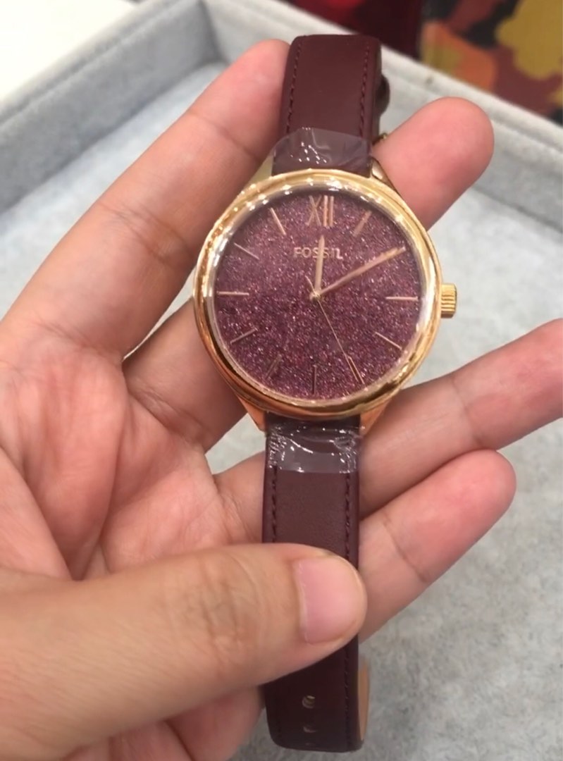 Fossil wine color best sale watch