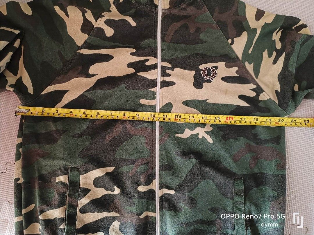Fred perry camo sales sweatshirt