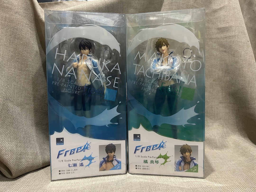 Free！男子游泳部七瀨遙橘真琴1/8模型, 興趣及遊戲, 玩具& 遊戲類 