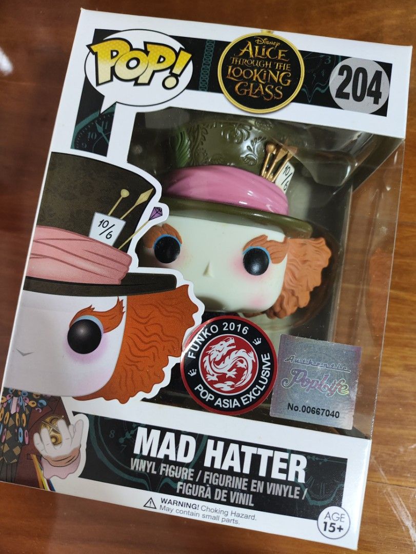 Funko Pop! 204 Mad Hatter (2016 Pop Asia Exclusive), Hobbies & Toys
