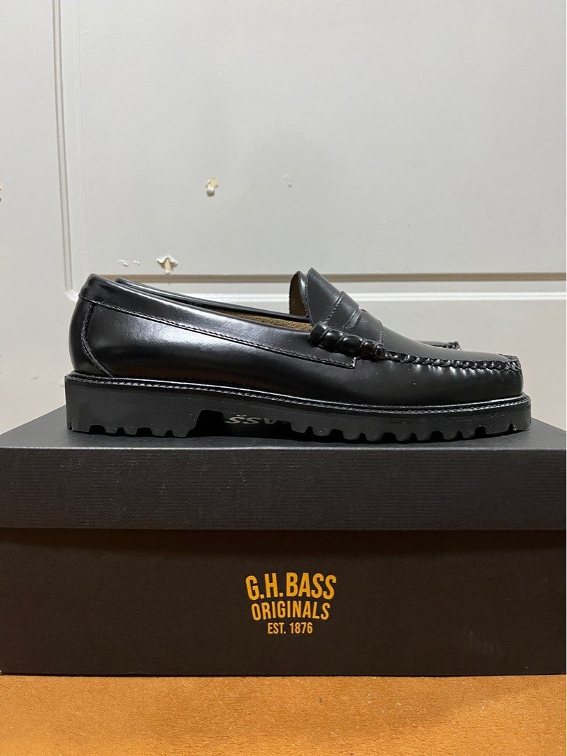 G.H. Bass Mens Larson Lug Weejuns Loafer Black