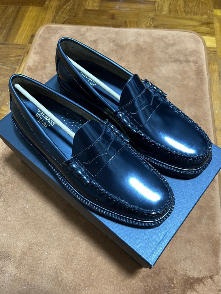 G.H. Bass Mens Larson Lug Weejuns Loafer Black