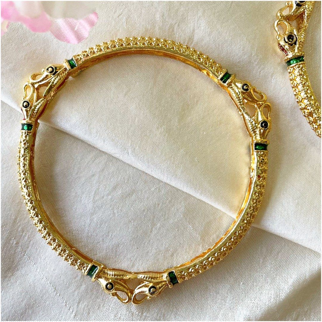 Gold plated bangles gold top plated jewelry