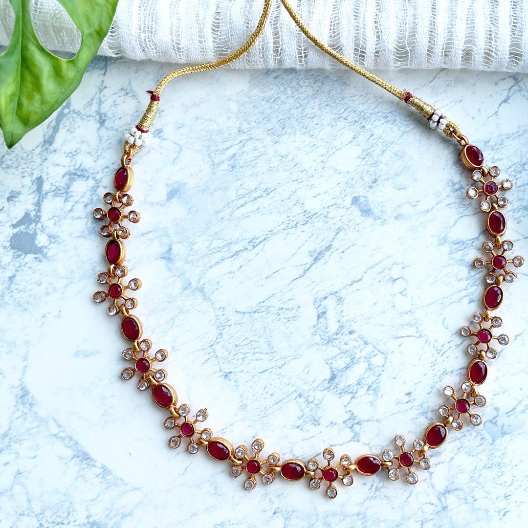 Choker necklace indian best sale jewelry gold
