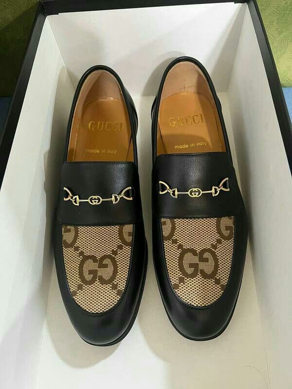 Gold gucci loafers online