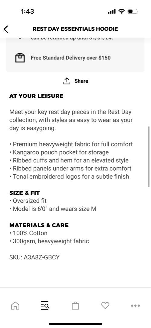 Gymshark essentials rest day hoodie, Men's Fashion, Coats, Jackets