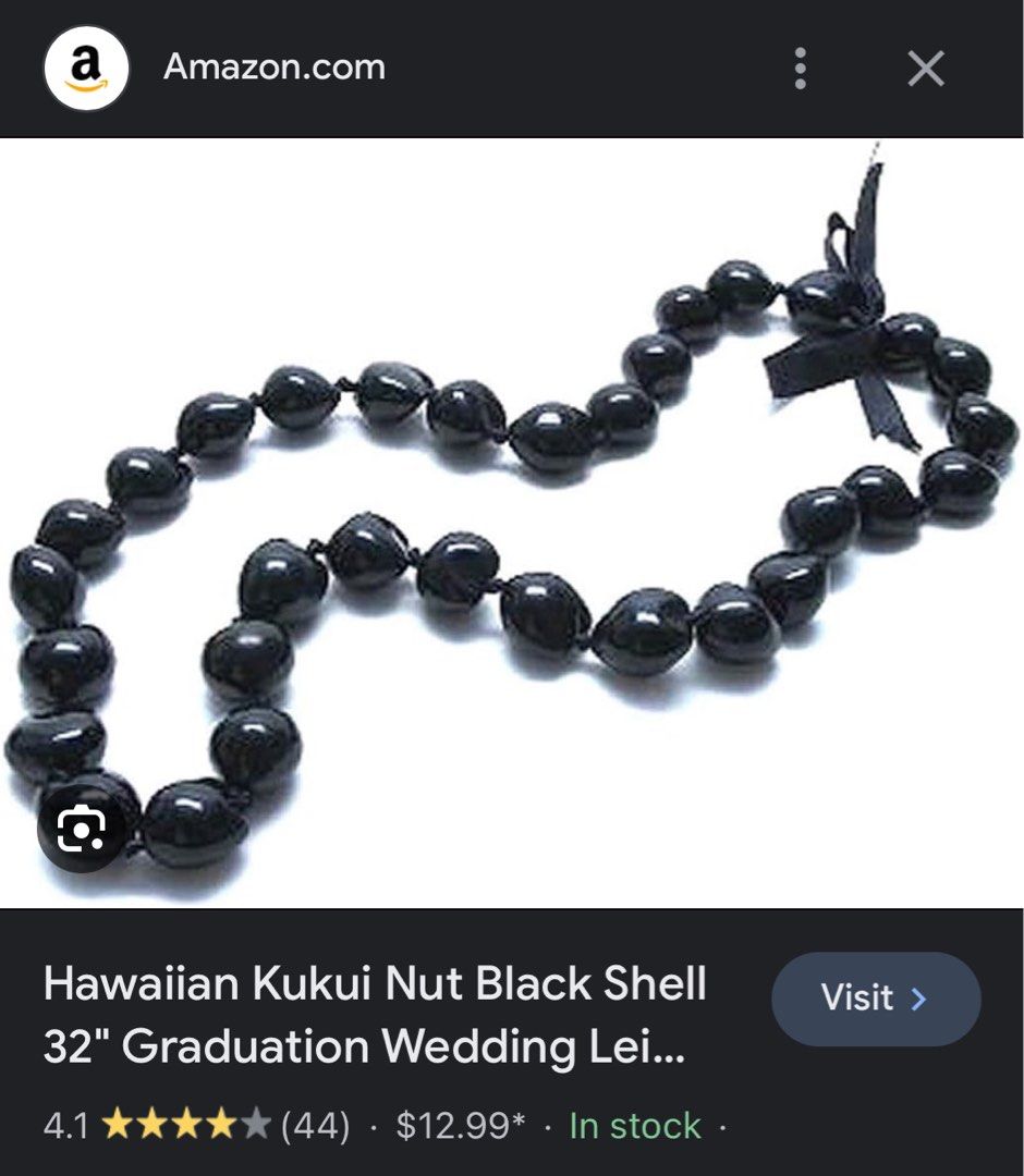 Twisted Kukui Nut Lei Details - Aloha Hula Supply