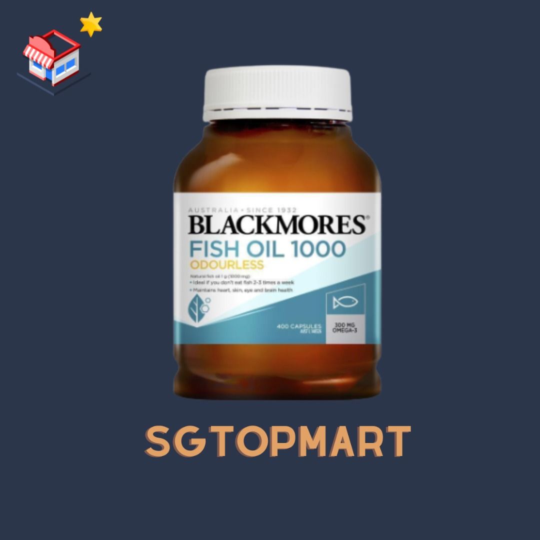 HIGH IN DEMAND Blackmores Odourless Fish Oil 1000mg 400 Capsules