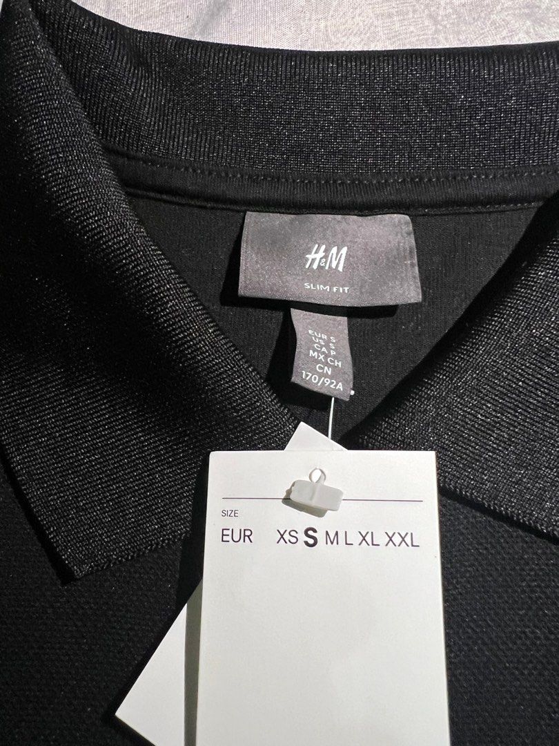 H&M Slim Fit Half-zip Scuba Polo Shirt