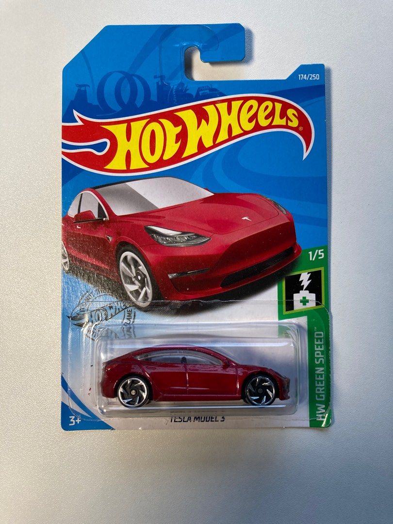 Hotwheels Tesla Model 3 Hobbies Toys Toys Games on Carousell