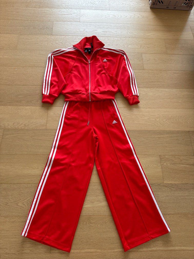 iconic adidas 3 stripes and edgy tracksuits Women s Fashion