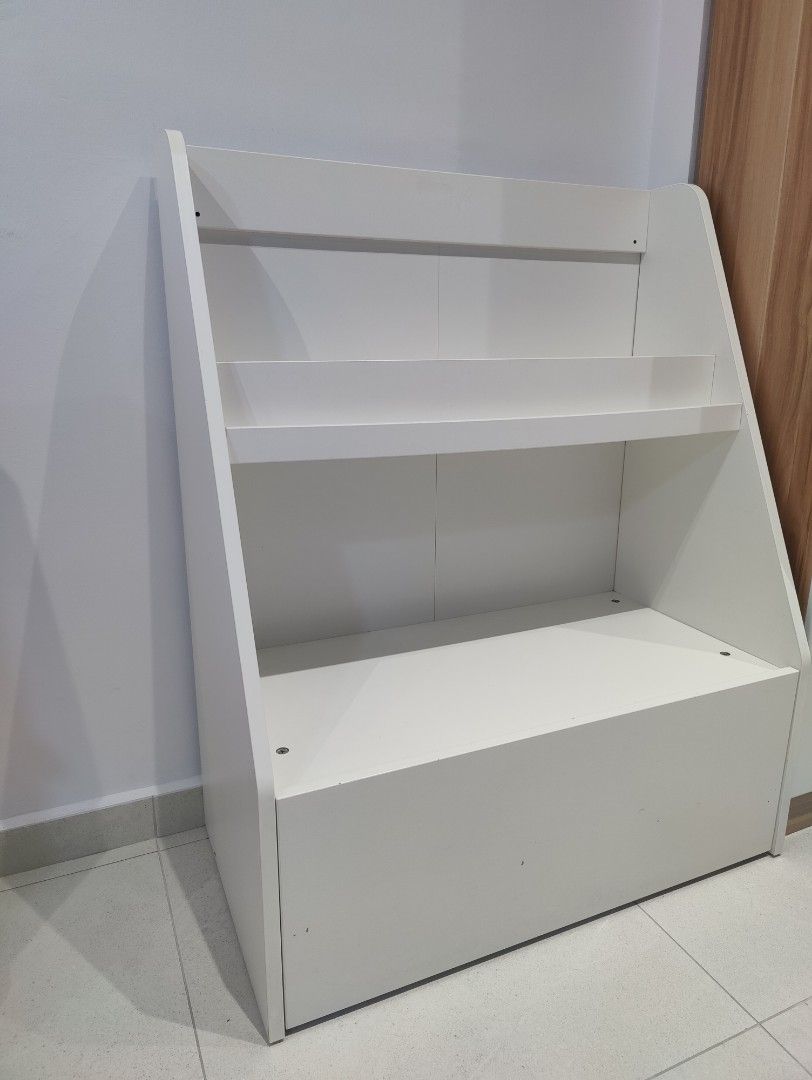 BERGIG Book display with storage, white - IKEA