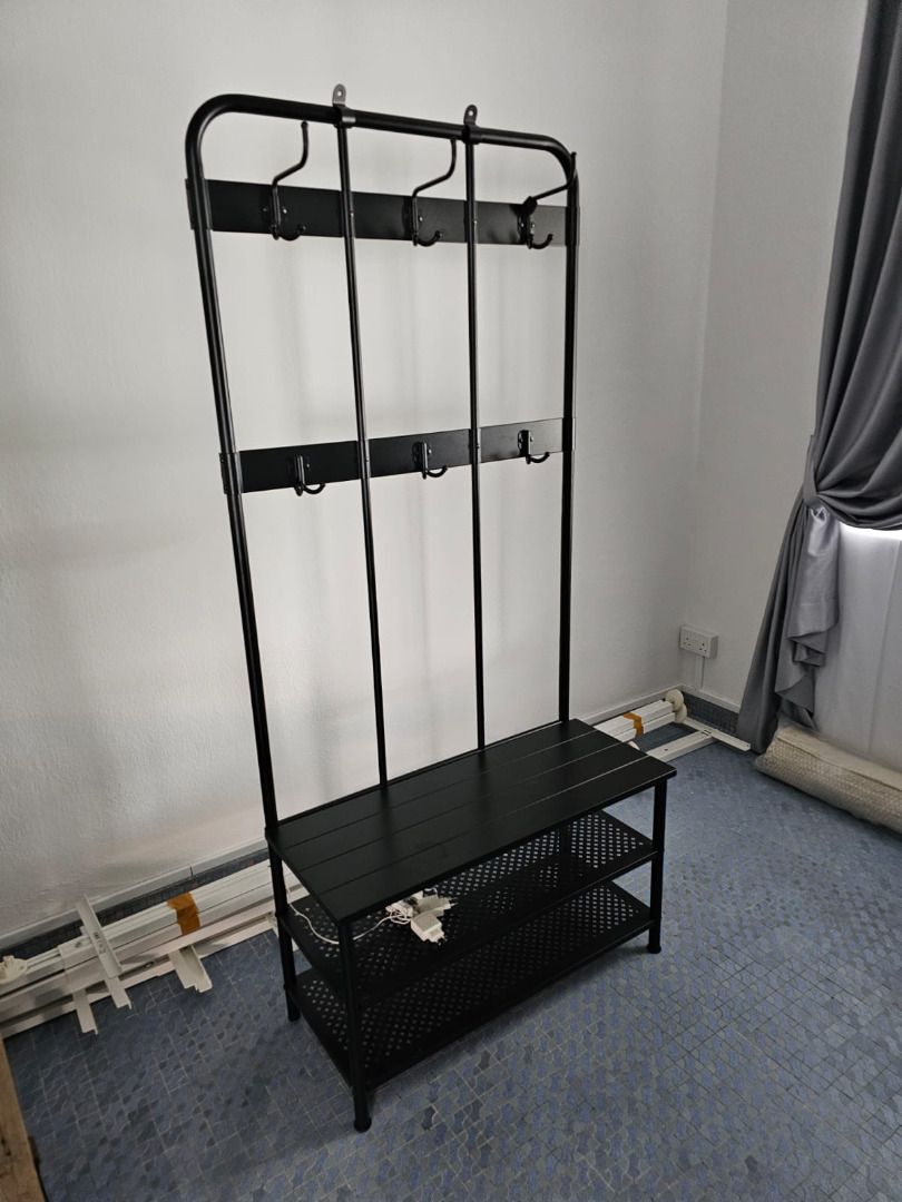 Ikea pinnig coat rack with shoe storage store