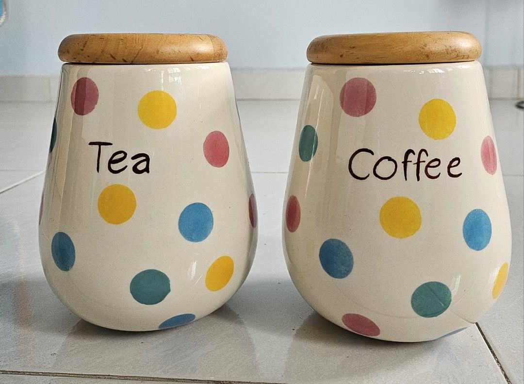 Interesting pear shape ceramic container, Furniture & Home Living