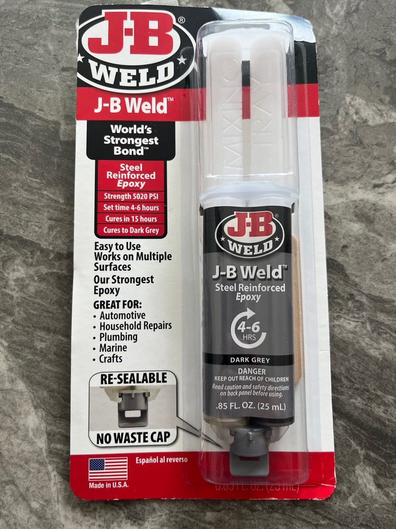 Jb weld steel epoxy, Furniture & Home Living, Home Improvement