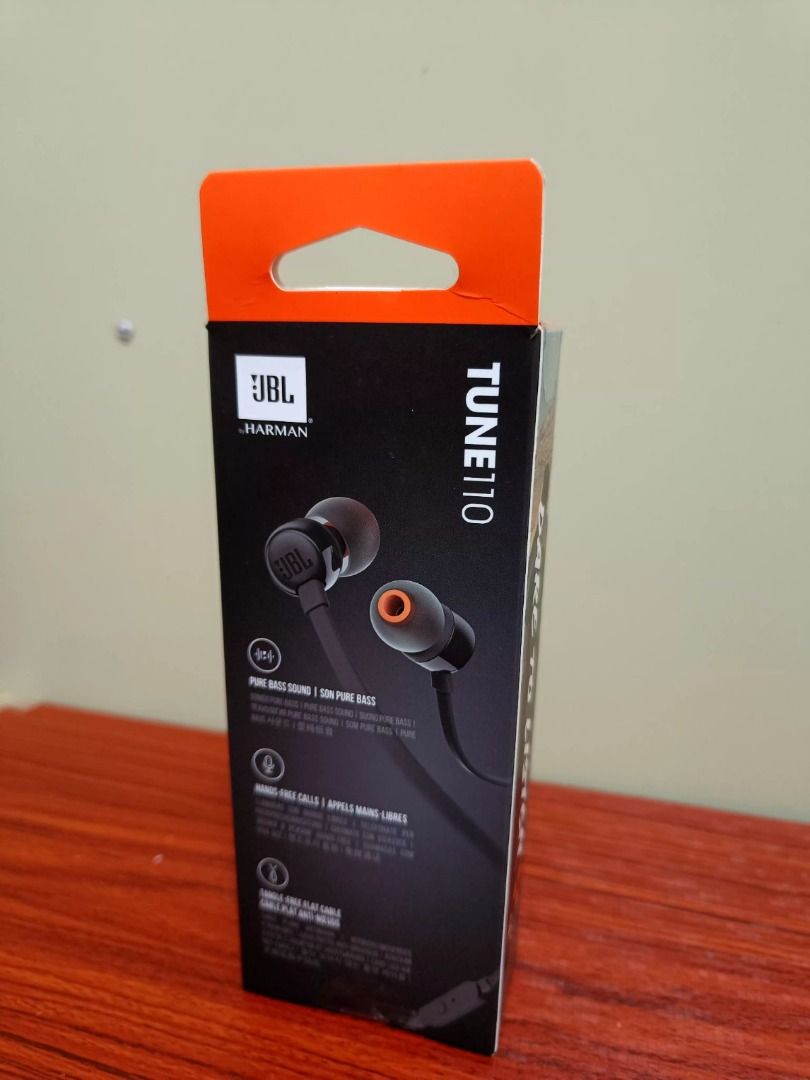 JBL Tune 110 - Black, Audio, Earphones on Carousell