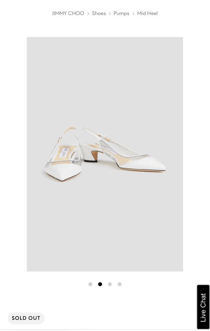 JIMMY CHOO Gemma leather slingback pumps