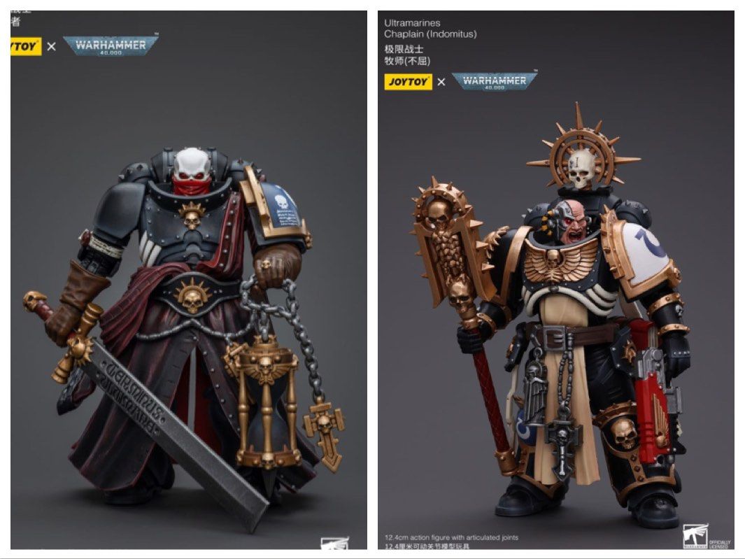 JoyToy - Space Marines - Ultramarines - Primaris Chaplain Brother Varus 1/18 - Warhammer 40K Figurine