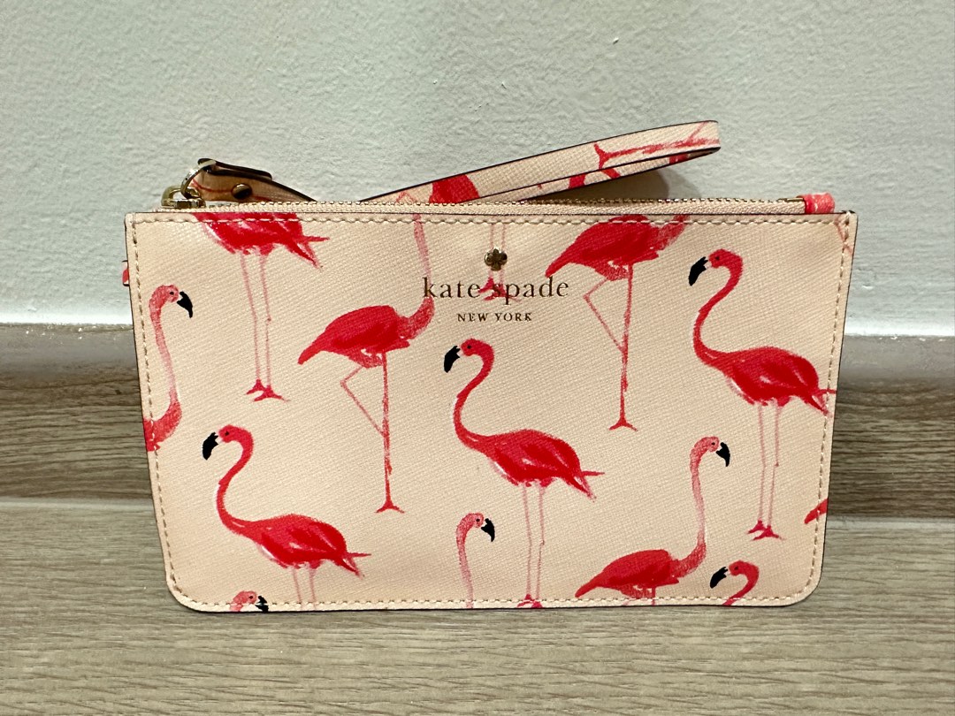 Flamingo wallet kate spade clearance