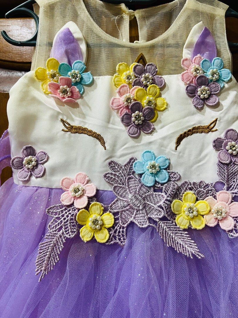 Unicorn dress for 1 year old new arrivals