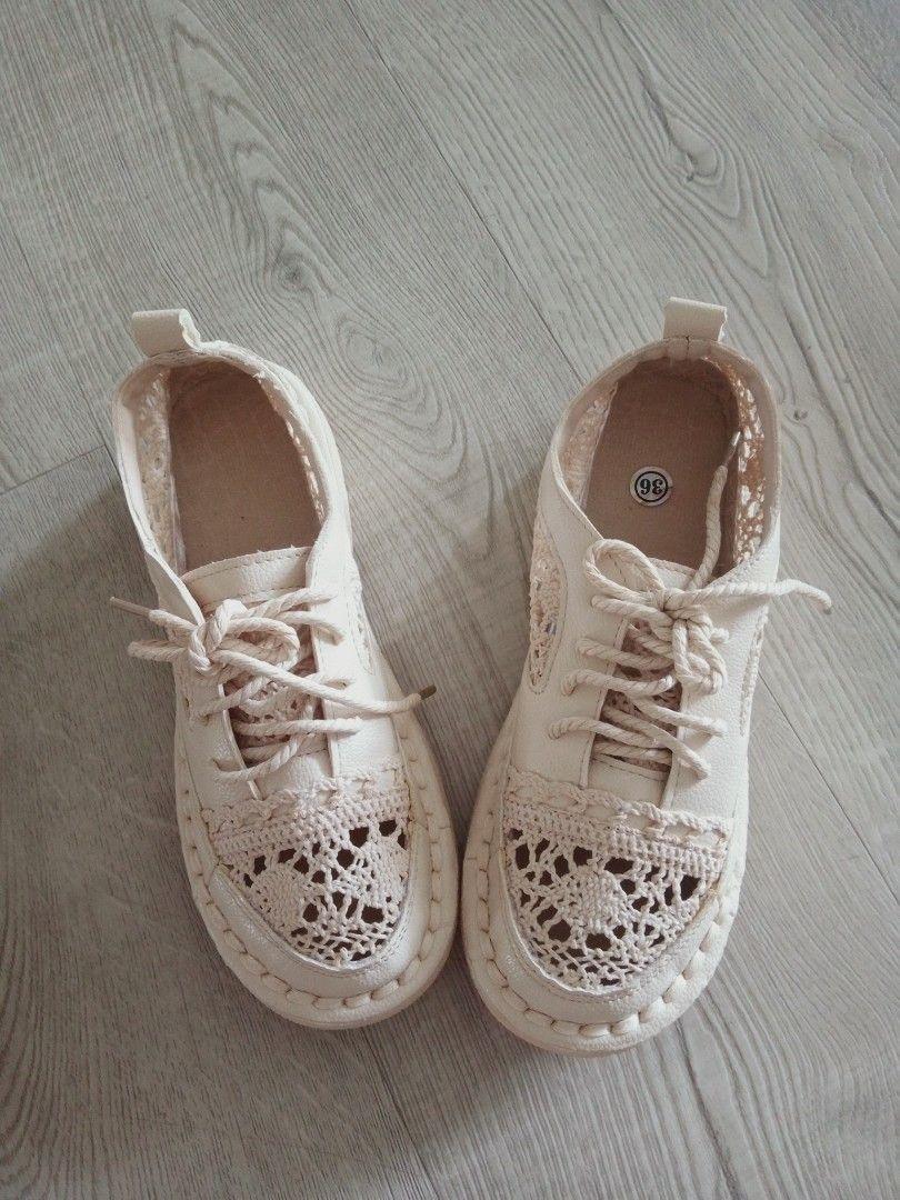 Lace Sneakers Women s Fashion Footwear Sneakers on Carousell