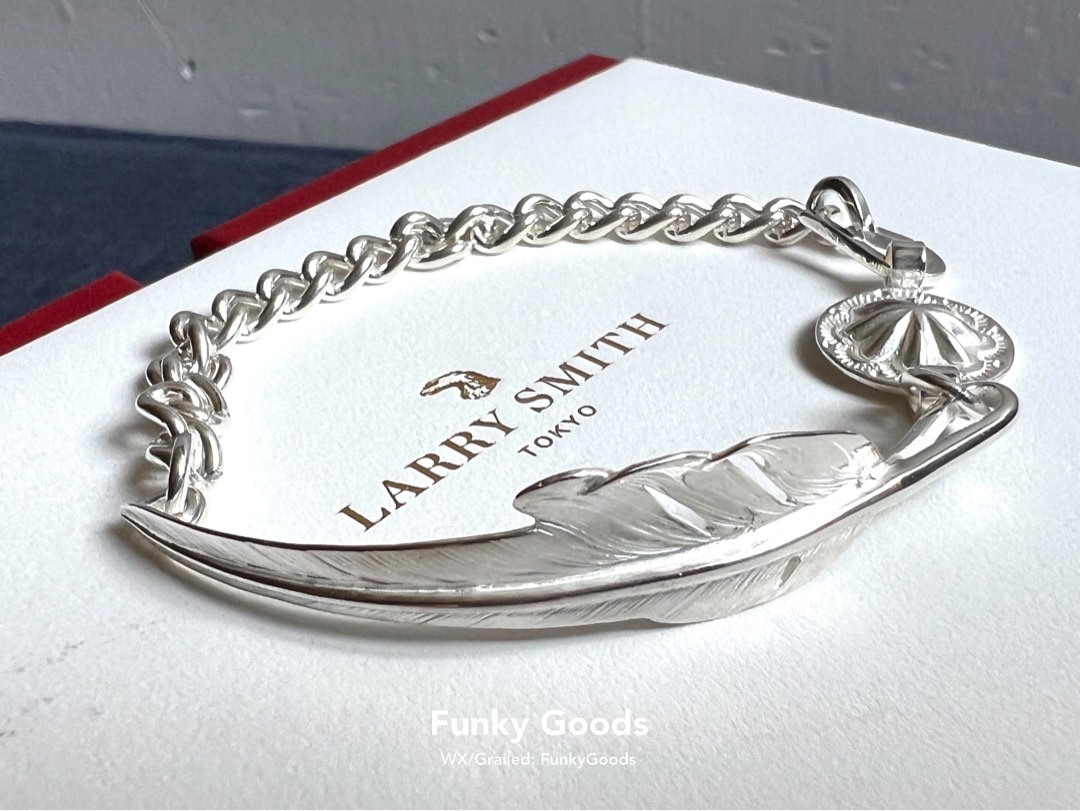 Larry Smith Kazekiri Feather Chain Bracelet, 名牌, 飾物及配件 