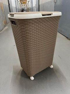 Laundry Basket with Wheels(Choco color)