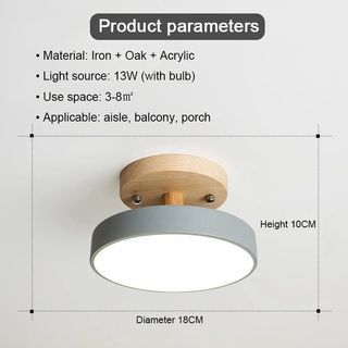 LED nordic Ceiling lights white and wood