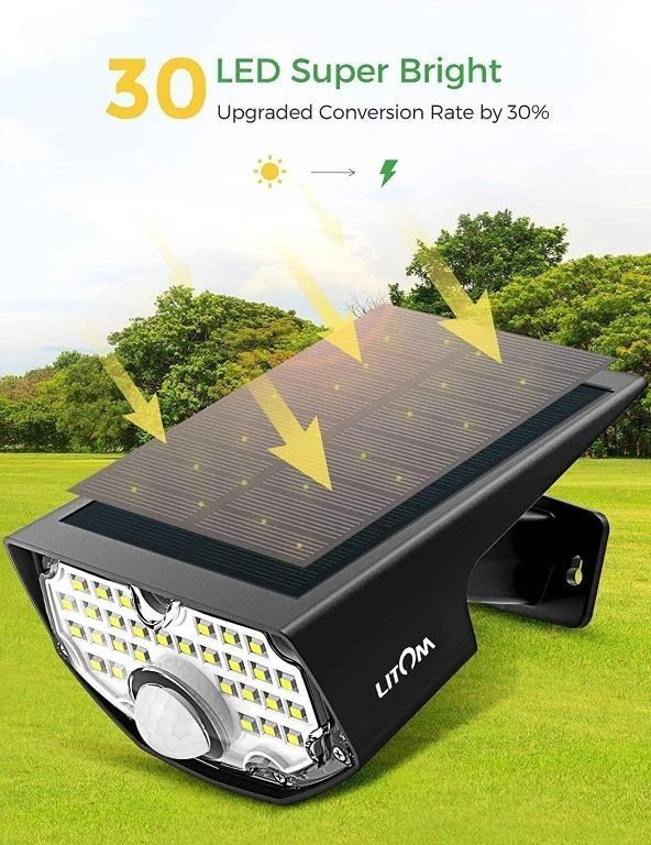 Litom solar top motion sensor light