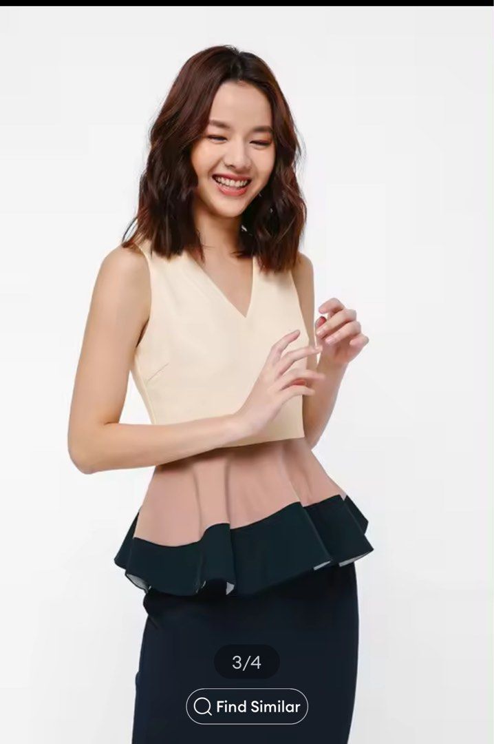 Love bonito peplum top store