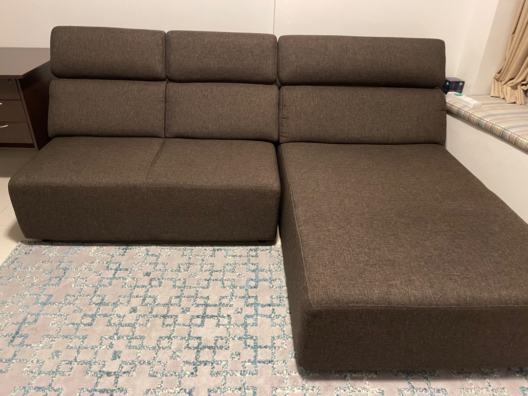 Lshaped sofa for donation, Furniture & Home Living, Furniture, Sofas