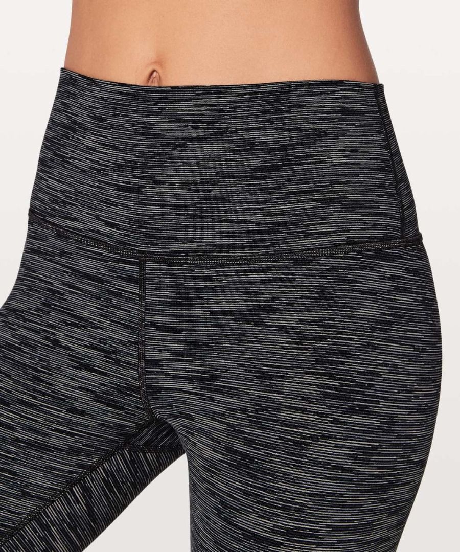 Lululemon Wunder Under Crop (Hi-Rise) *23 in Wee Are From Space Black  Cashew / Black, Women's Fashion, Activewear on Carousell