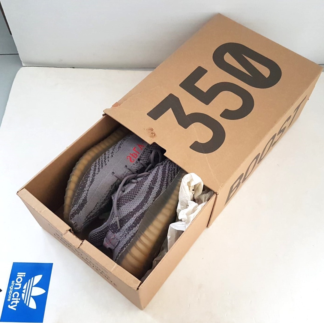 Luxury Adidas Yeezy Boost 350 V2 Sneakers Beluga 2.0 EUR 44 US 10 UK 9.5 Kanye West Designer Footwear Model Catwalk Runway Fashion Yuppie Lifestyle Pop Culture Hip Hop Rock Star Celebrities