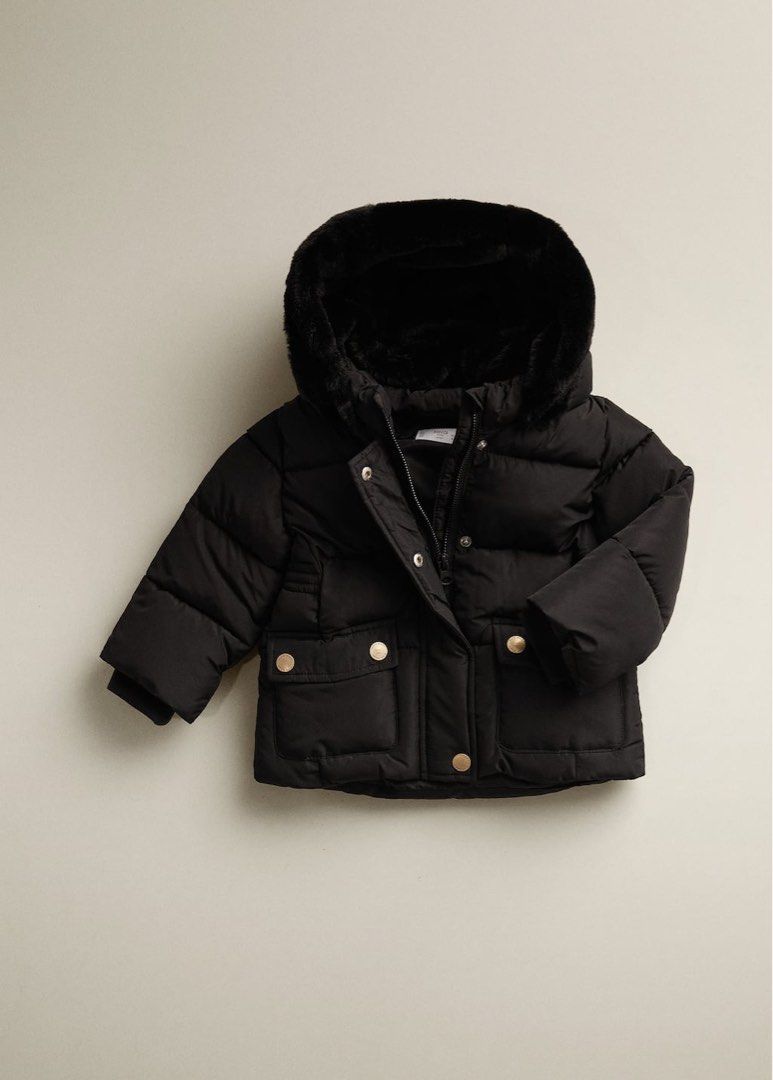 Childrens faux fur hood coats hotsell jackets