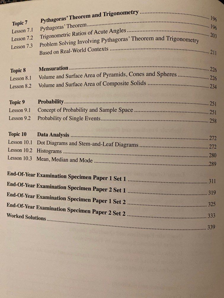 Topical Guide Mathematics Topical Guide Secondary 2, Hobbies & Toys, Books ...