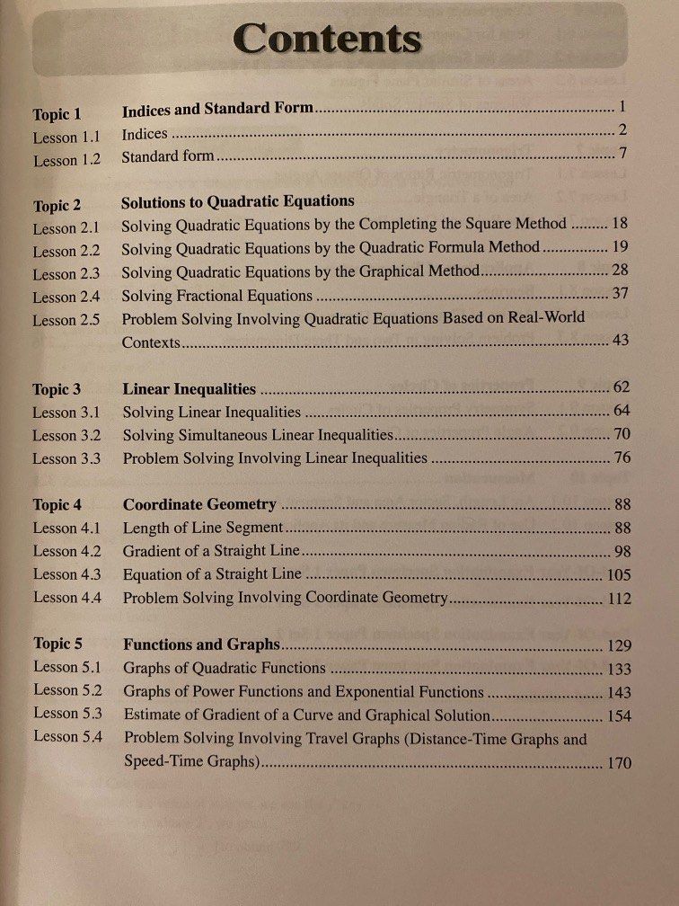Topical Guide Mathematics Topical Guide Secondary 3, Hobbies & Toys, Books ...