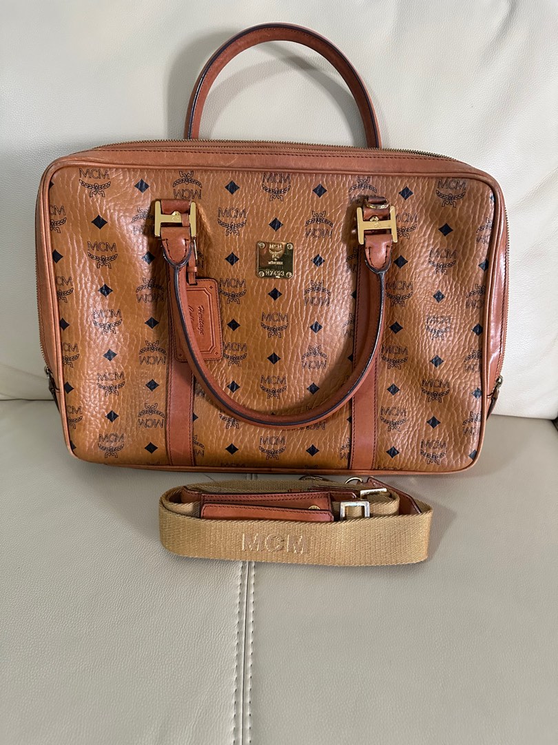 MCM Briefcase, Luxury, Bags & Wallets on Carousell