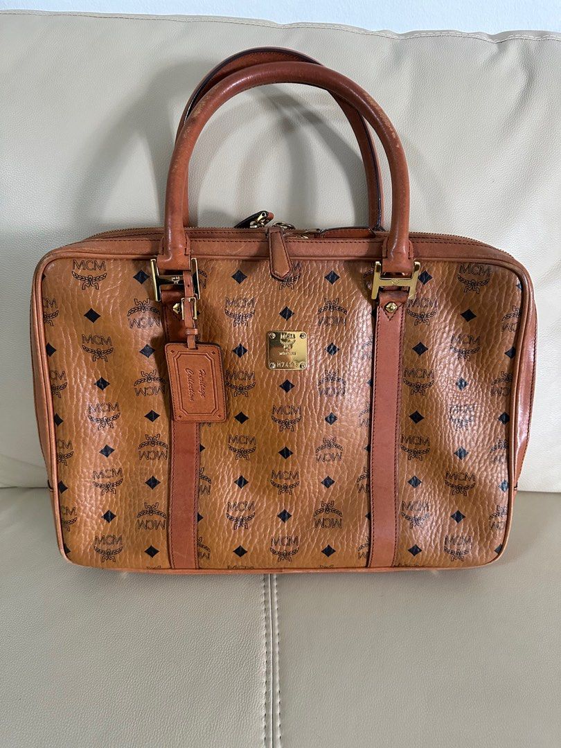 MCM Briefcase, Luxury, Bags & Wallets on Carousell