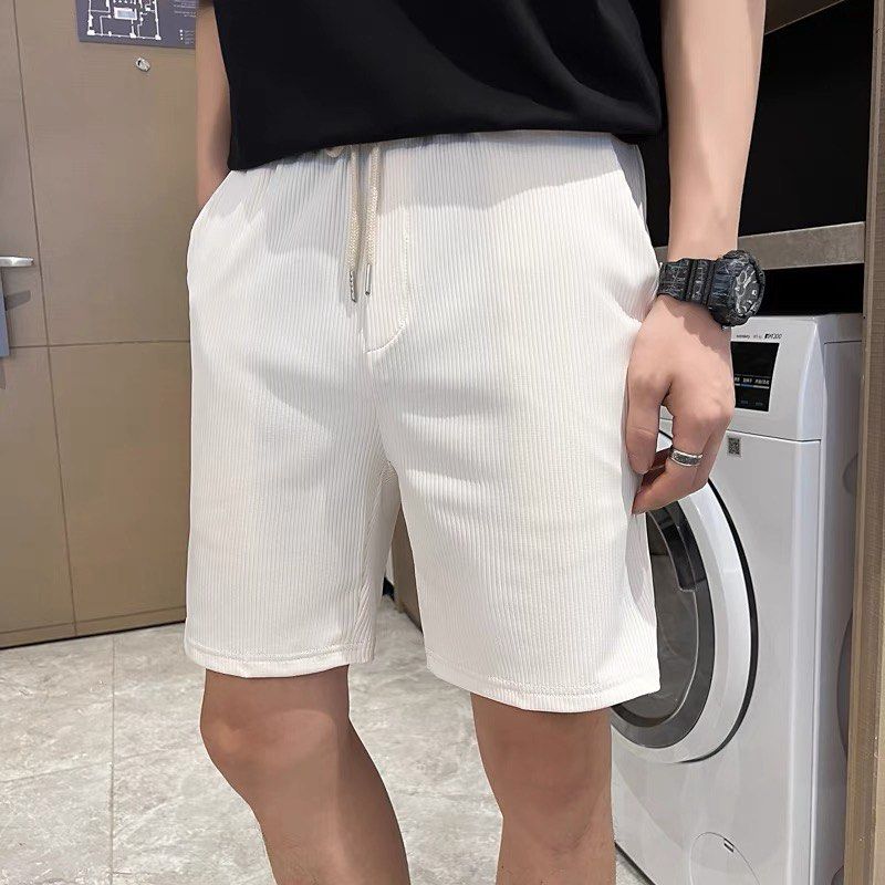 White casual shorts mens top