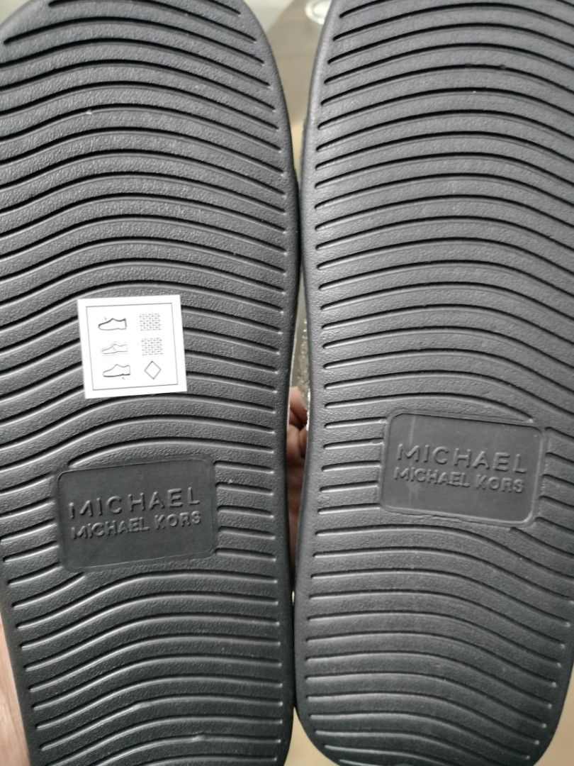 Michael kors crystal clearance slides
